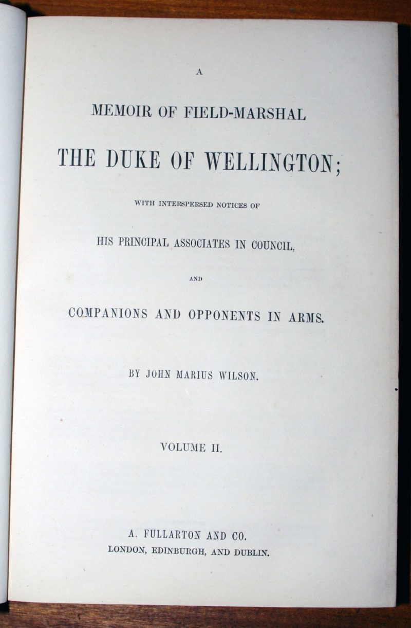 Memoirs of Field-Marshal the Duke of Wellington Two Volumes - Image 3