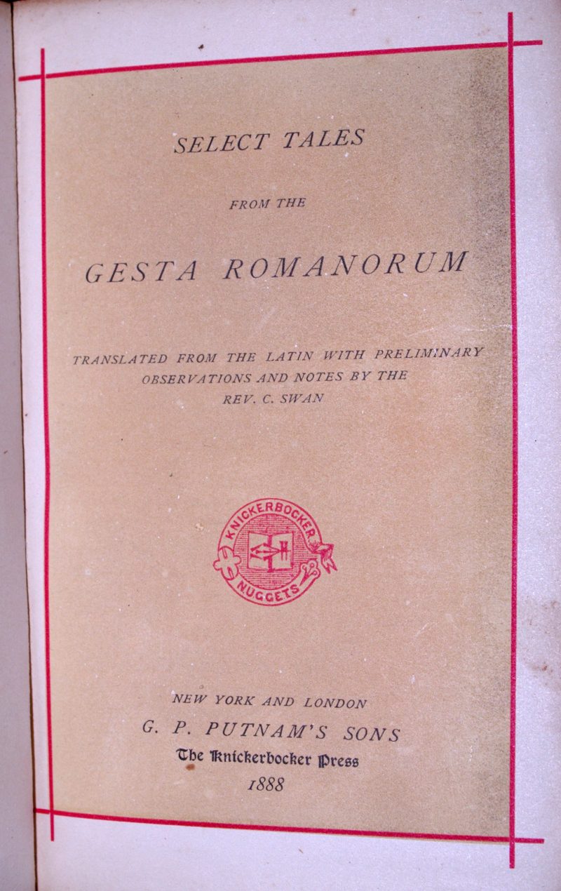 Gesta Romanorum, Aesops Fables and Lays of Ancient Rome - Image 2
