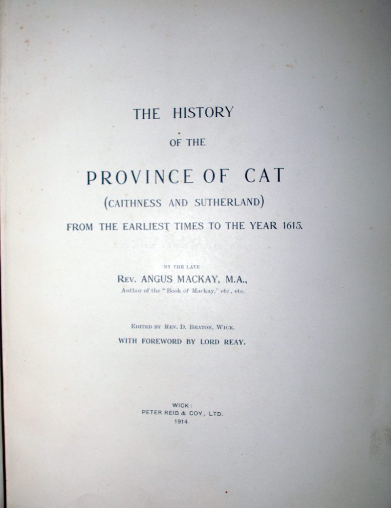 The History Of The Province Of Cat (Caithness) - Image 2